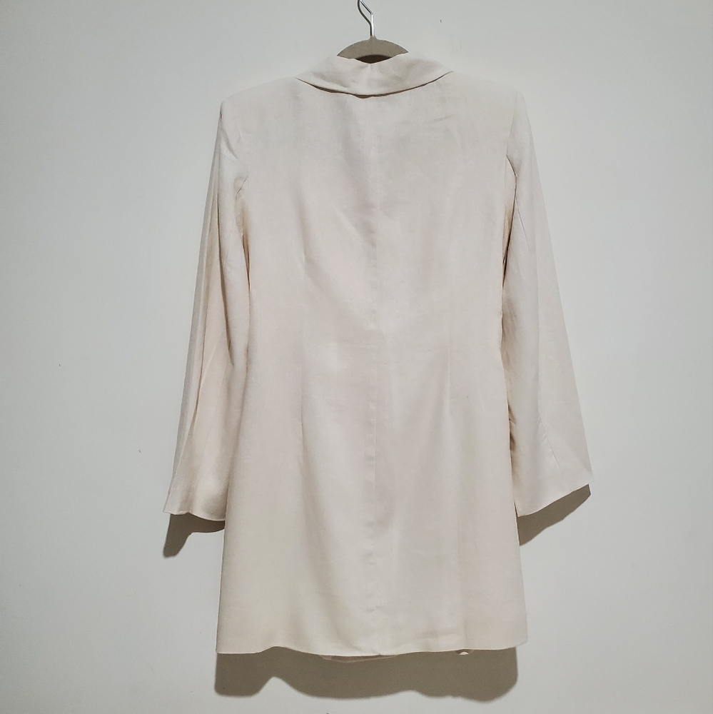 Zara Linen Blend Blazer Dress Size M - Picture 8 of 11